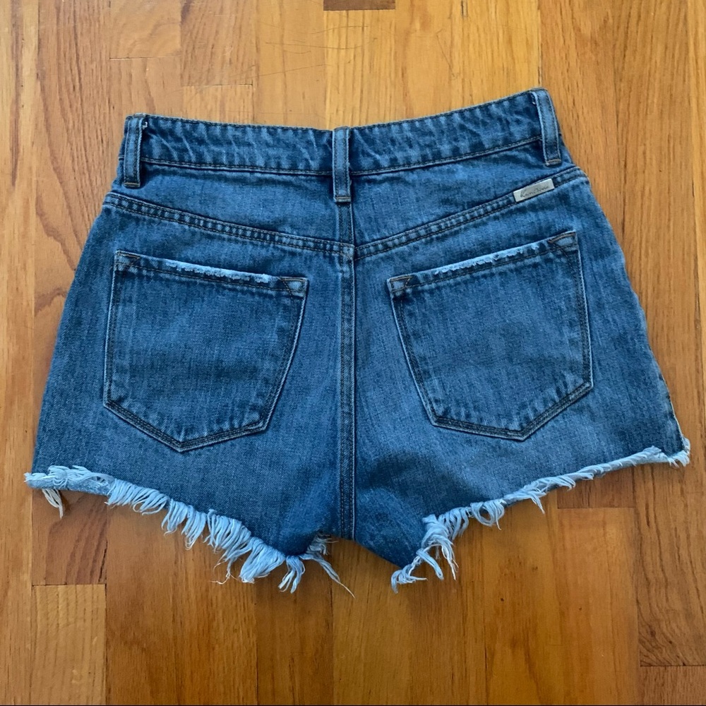 Kancan High Waisted Distressed Shorts - Picture 2 of 7